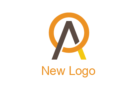 letter A coming out of letter O