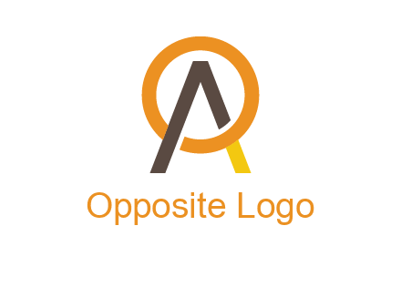 letter A coming out of letter O