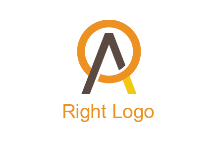 letter A coming out of letter O