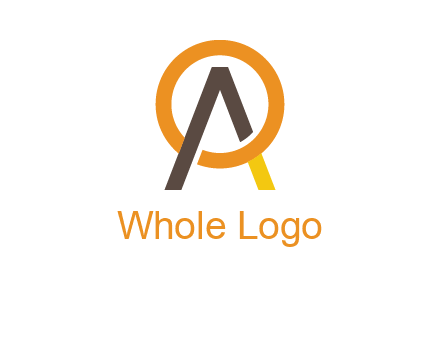 letter A coming out of letter O
