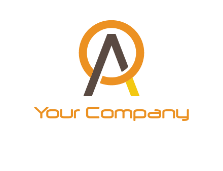 letter A coming out of letter O
