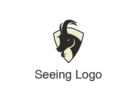 mountain goat in shield