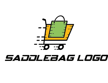 shopping bag in shopping cart