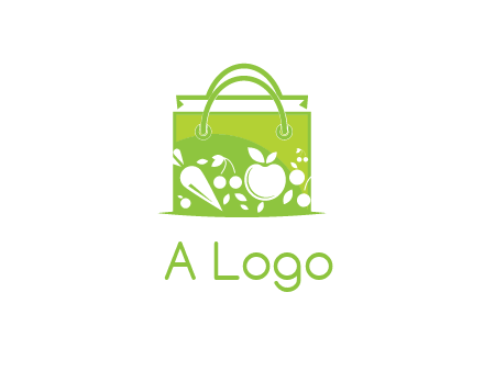 groceries in shopping bag