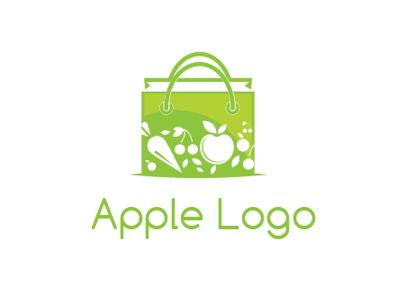 groceries in shopping bag