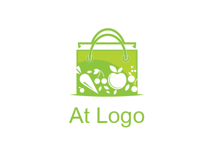 groceries in shopping bag