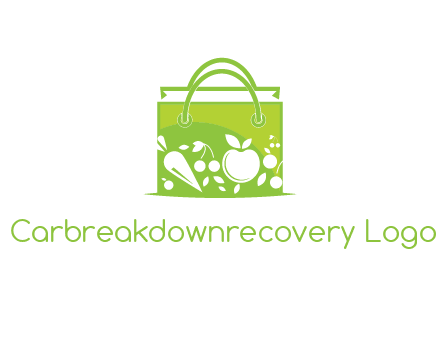 groceries in shopping bag