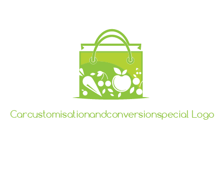 groceries in shopping bag