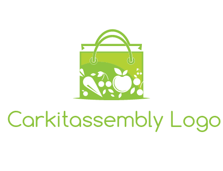 groceries in shopping bag