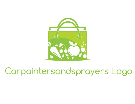 groceries in shopping bag