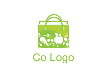 groceries in shopping bag