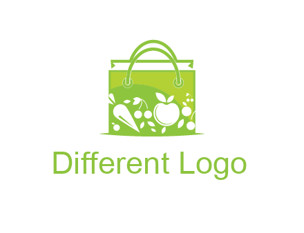 groceries in shopping bag