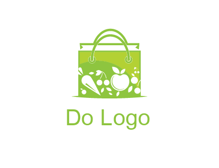 groceries in shopping bag
