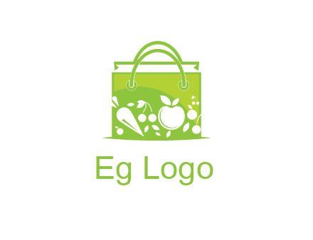 groceries in shopping bag