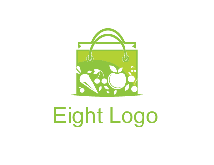 groceries in shopping bag
