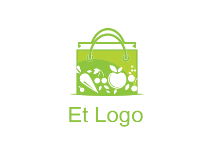 groceries in shopping bag