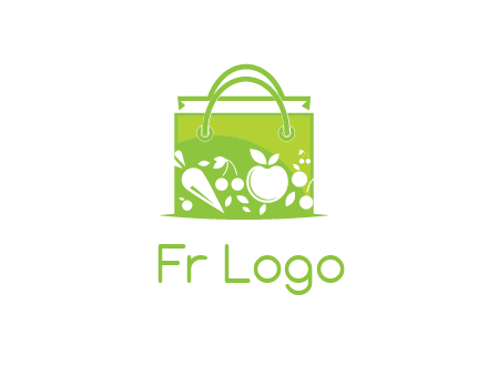 groceries in shopping bag