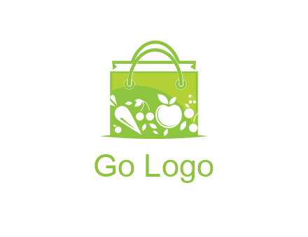 groceries in shopping bag