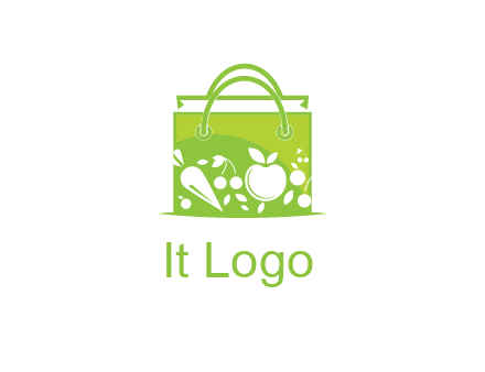 groceries in shopping bag