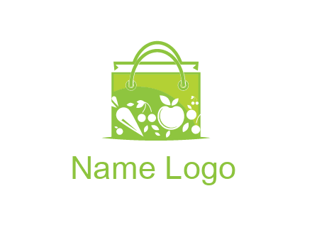 groceries in shopping bag