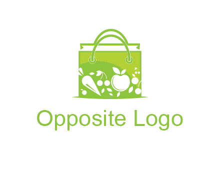 groceries in shopping bag