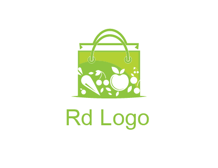 groceries in shopping bag