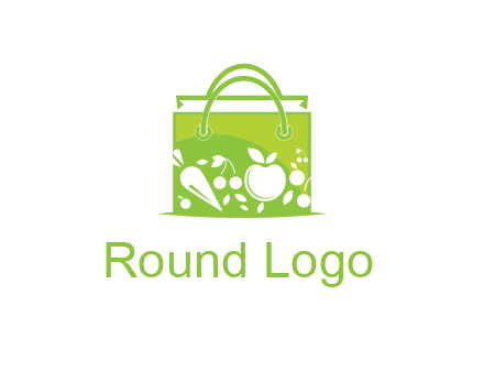 groceries in shopping bag