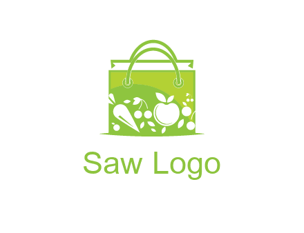 groceries in shopping bag