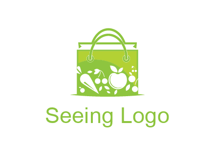 groceries in shopping bag