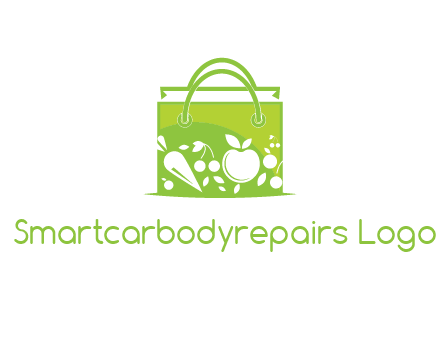 groceries in shopping bag