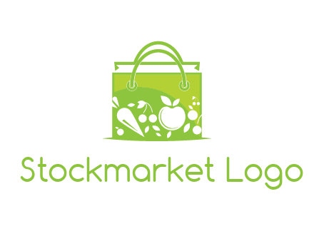 groceries in shopping bag