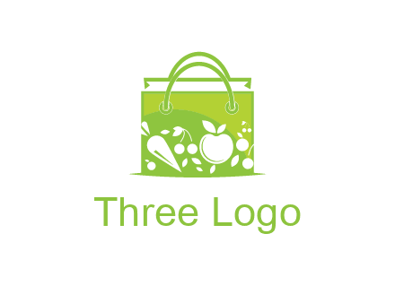 groceries in shopping bag