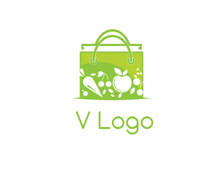 groceries in shopping bag