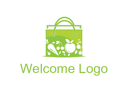 groceries in shopping bag