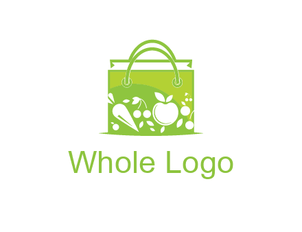 groceries in shopping bag