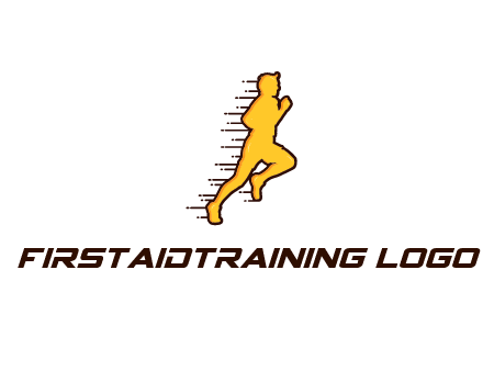 man jogging with speedy lines