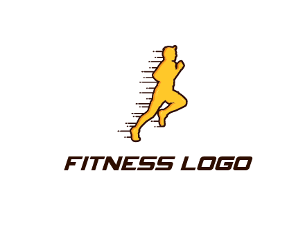 man jogging with speedy lines