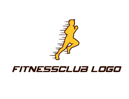 man jogging with speedy lines