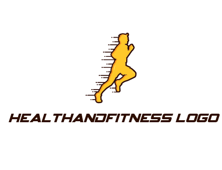 man jogging with speedy lines