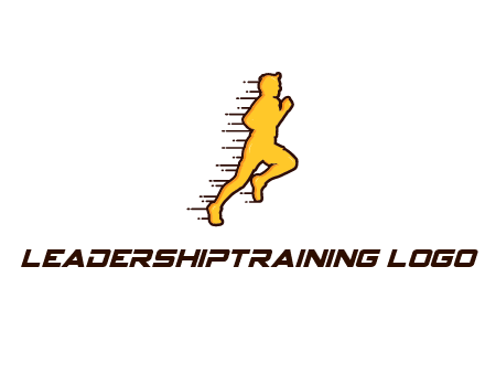 man jogging with speedy lines