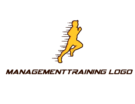 man jogging with speedy lines