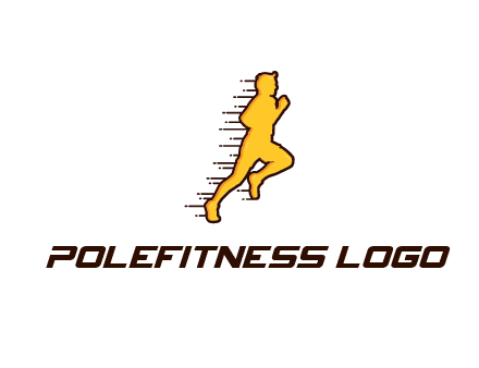 man jogging with speedy lines
