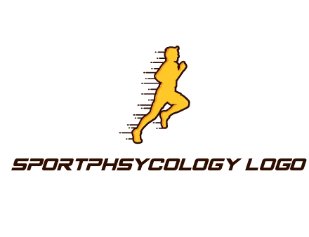 man jogging with speedy lines