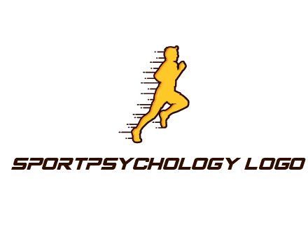man jogging with speedy lines
