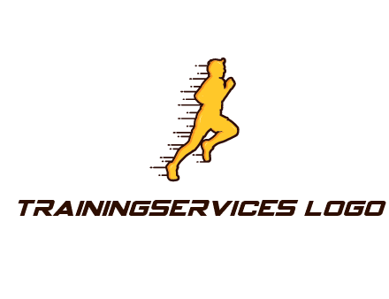 man jogging with speedy lines