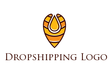 honey drop in location pin