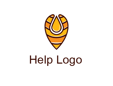 honey drop in location pin