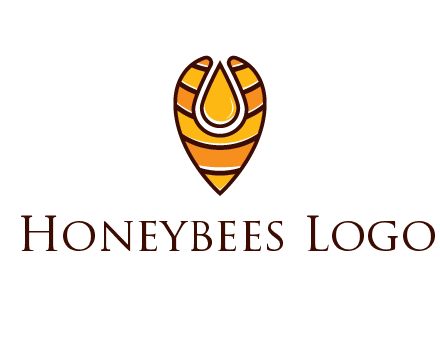 honey drop in location pin