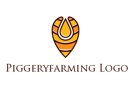 honey drop in location pin