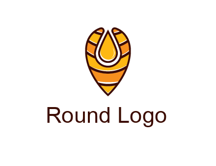 honey drop in location pin